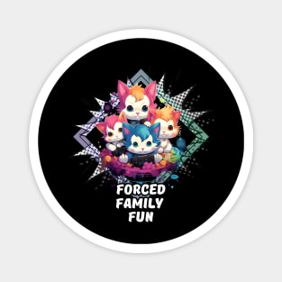 Forced Family Fun - Gamer Cat Magnet